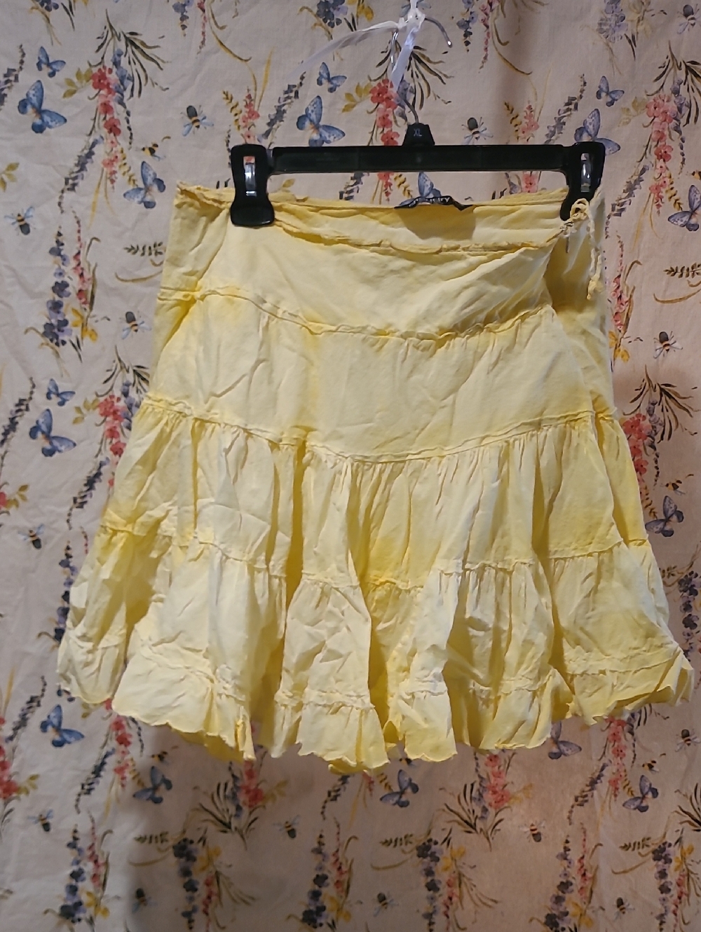 Bright Yellow Tiered Circle Skirt - Flowy Summer Skater